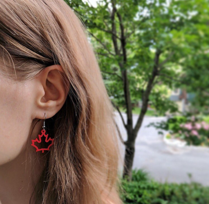 2017 Canada Day earrings