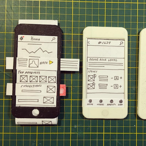 UX phone for low-fi prototyping