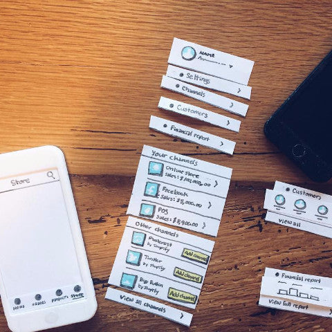 UX phone for low-fi prototyping